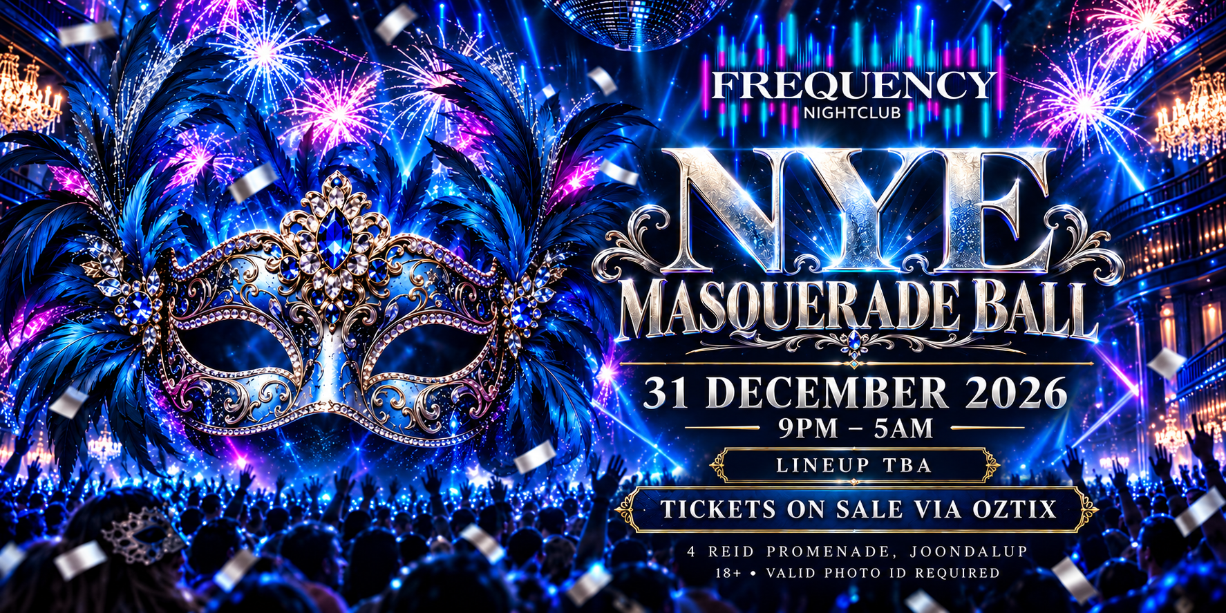 NYE MASQUERADE BALL 2026 @ Joondalup
