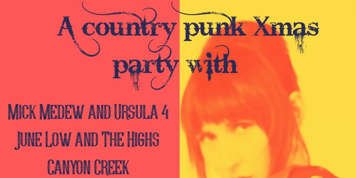 A country punk Xmas party