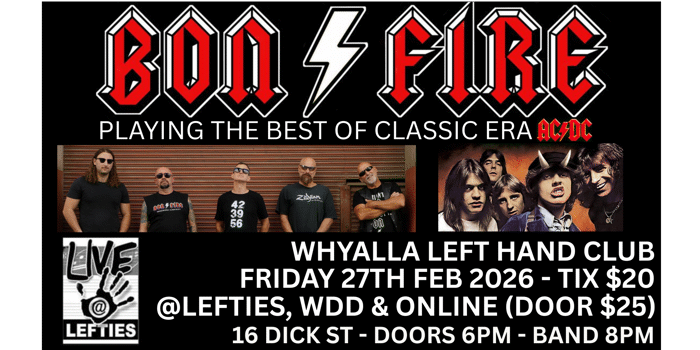 Bon Fire at Whyalla Left Hand Club
