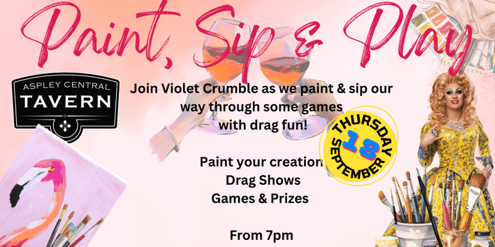 Drag Queen Bingo Presents Our Paint, Sip & Play at Aspley Central Tavern