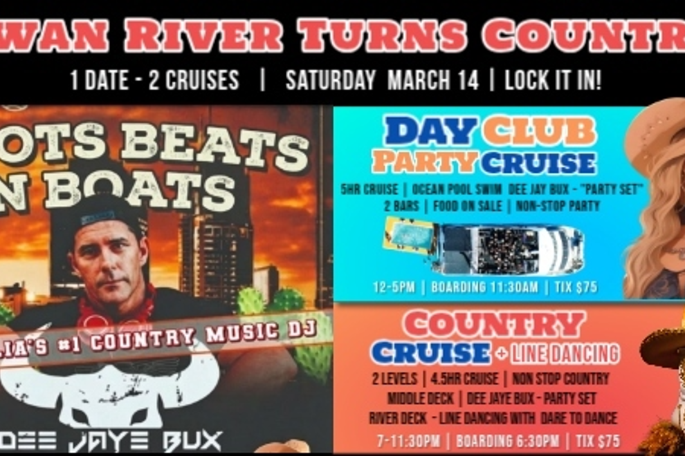 BOOTS BEATS N BOATS "SWAN RIVER TURNS COUNTRY"