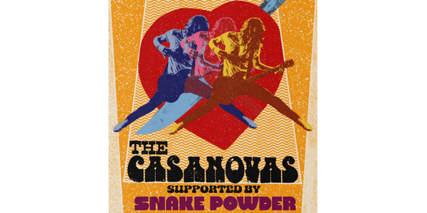 The Casanovas live at The Workers Club - Concert poster