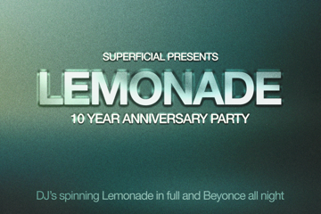 Lemonade: 10 Year Anniversary Party - Perth