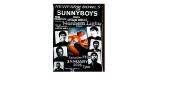 SUNNYBOYS  shakin at NEWFARM BOWKS CLUB 17th JAN 2026 WITH NORTHEN LIGHTS BAND