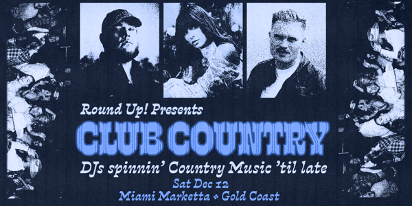 Club Country - Gold Coast live at Miami Marketta - Concert poster