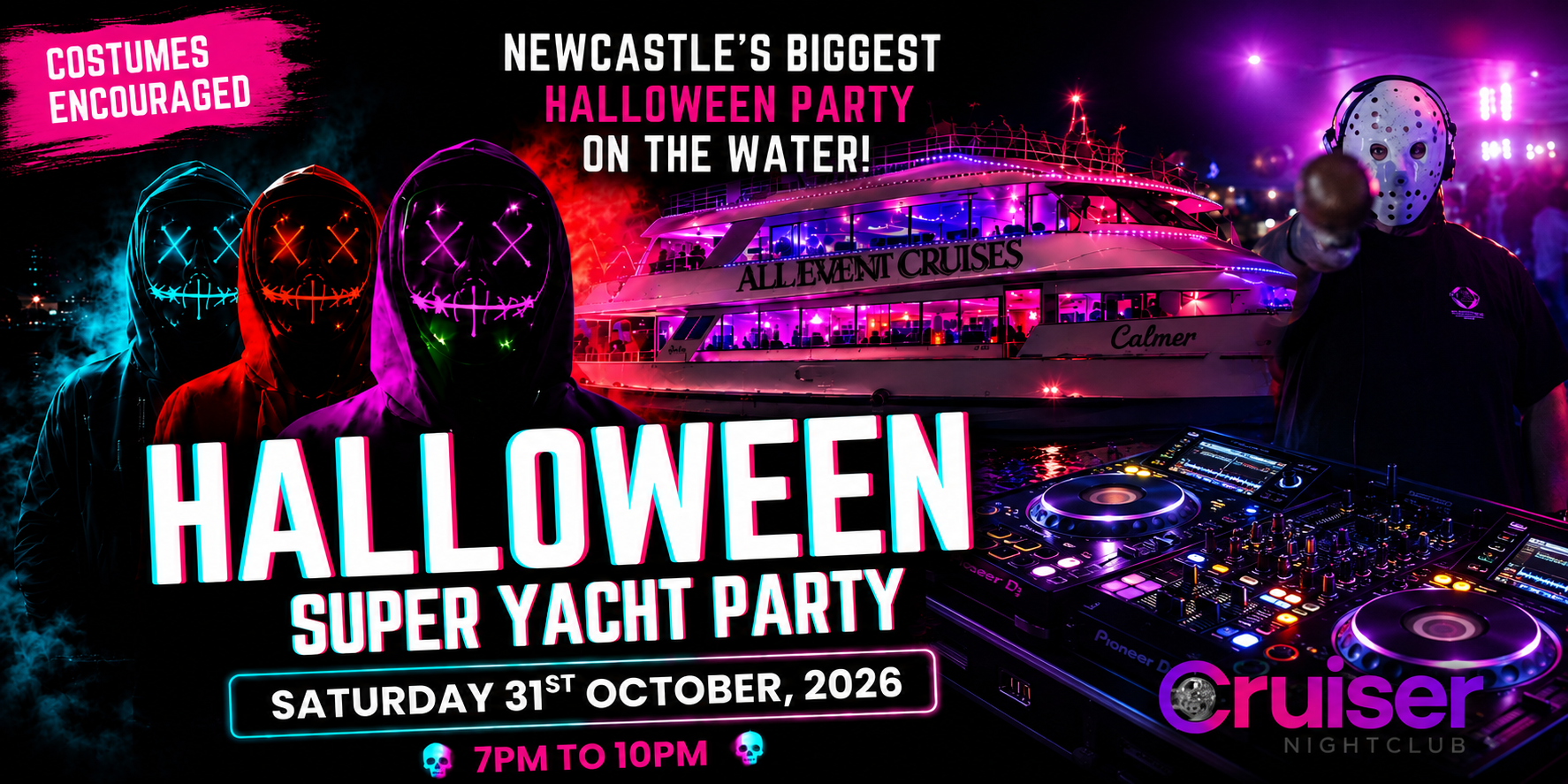 The Haunted Boat Party | Halloween 2026 | Newcastle Harbour