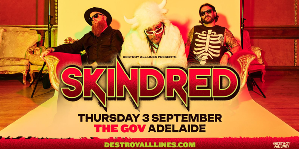 Skindred Australian Tour live at The Gov - The Venue - Concert poster