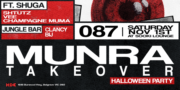MUNRA PRESENTS , HALLOWEEN W  SHUGA -BEER GARDEN PARTY | HDC #087