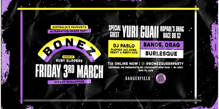 Bonez Alternative Queer Party poster