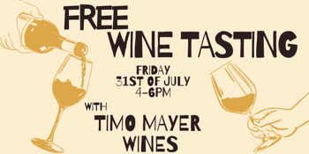 Free Wine Tasting with Timo Mayer