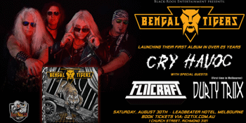 BENGAL TIGERS - CRY HAVOC Melbourne album launch