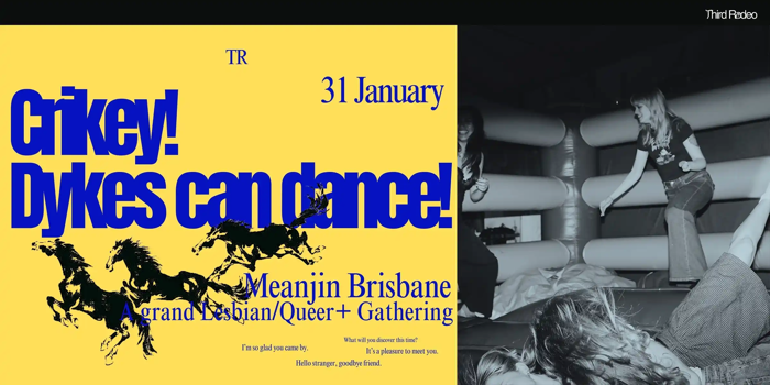 Third Rodeo Presents: Crikey! Dykes Can Dance!