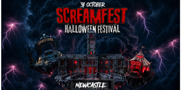 Screamfest Halloween Festival Newcastle live at Newcastle University - Bar On The Hill - Concert poster