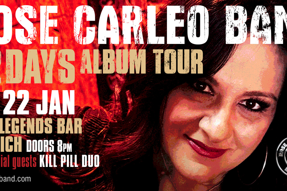 Rose Carleo Band. 42 Days Album Tour