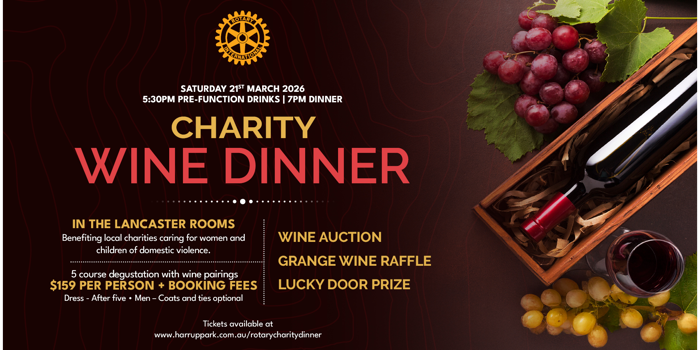 Rotary Charity Wine Dinner