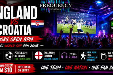 ENGLAND vs CROATIA – PERTH'S OFFICIAL WORLD CUP FAN ZONE EXPERIENCE