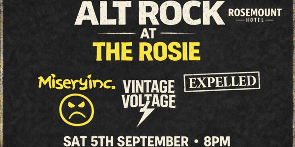 Alt Rock at The Rosie (459) live at Four5Nine Bar - Concert poster