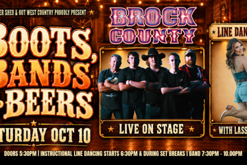 BOOTS BANDS & BEERS WITH BROCK COUNTRY + LINE DANCING WITH LASSO LEE
