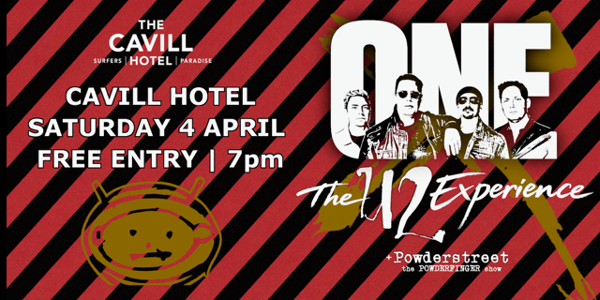 The Ultimate U2 Tribute - ONE live at The Cavill Hotel in Surfers Paradise on April 04, 2026 - Concert poster