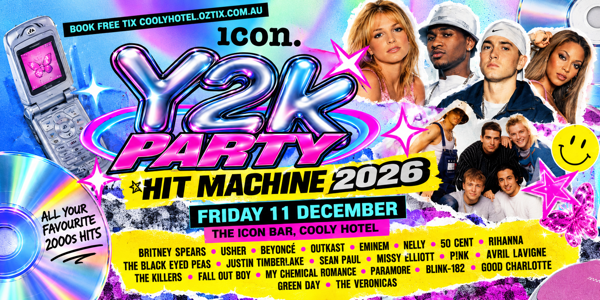 HIT MACHINE 2026 – Y2K PARTY! live at The Balcony at Cooly Hotel - Concert poster