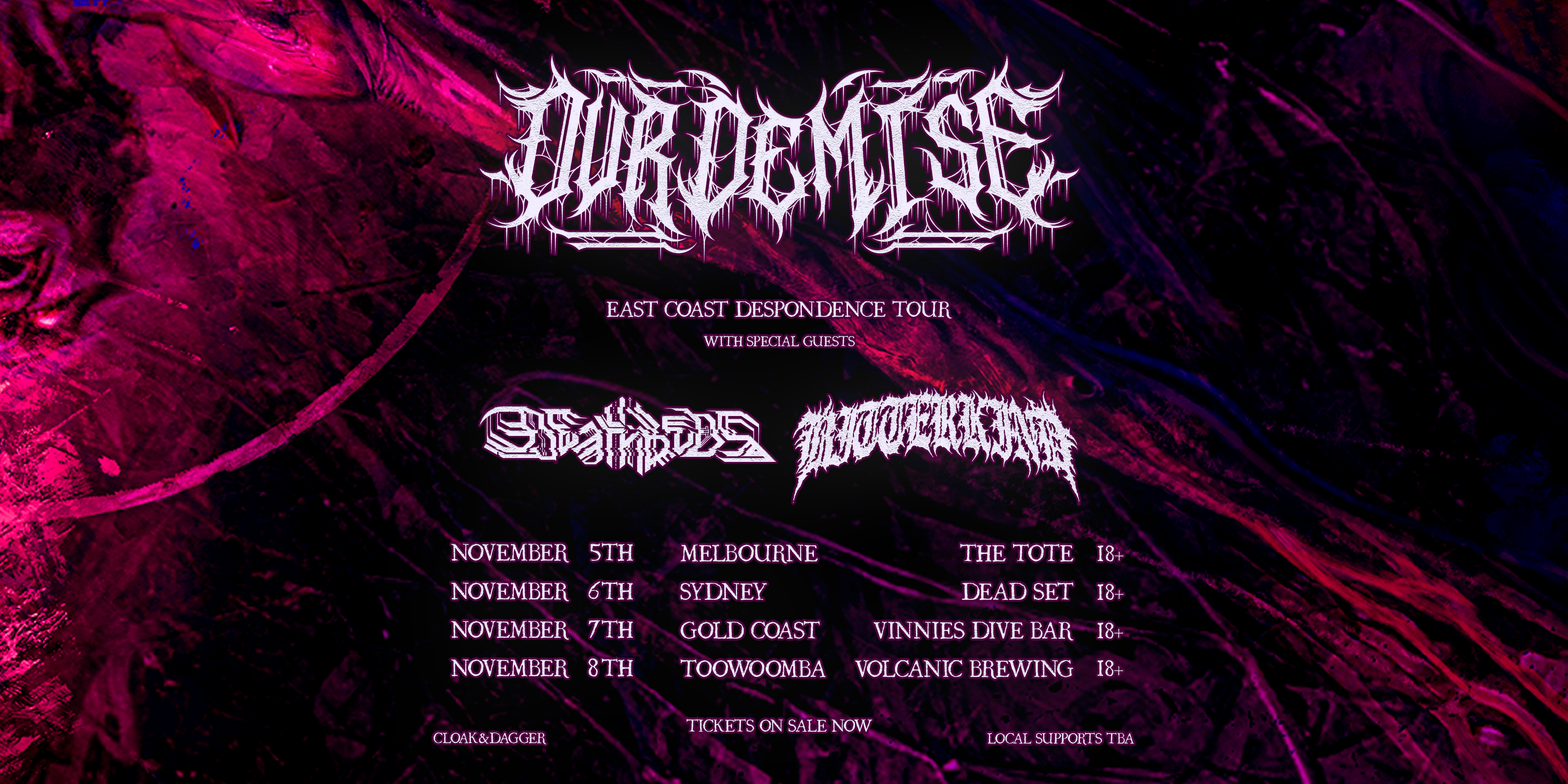 Our Demise “DESPONDENCE” TOUR - GOLD COAST