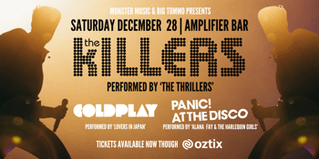 THE KILLERS PERTH Tribute Show w/ Coldplay & Panic! At The Disco Tributes | Amplifier Bar