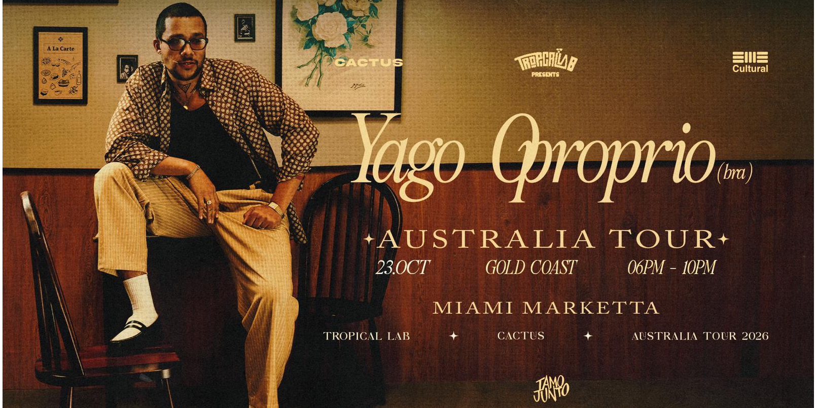 YAGO OPROPRIO - AUS TOUR 2026