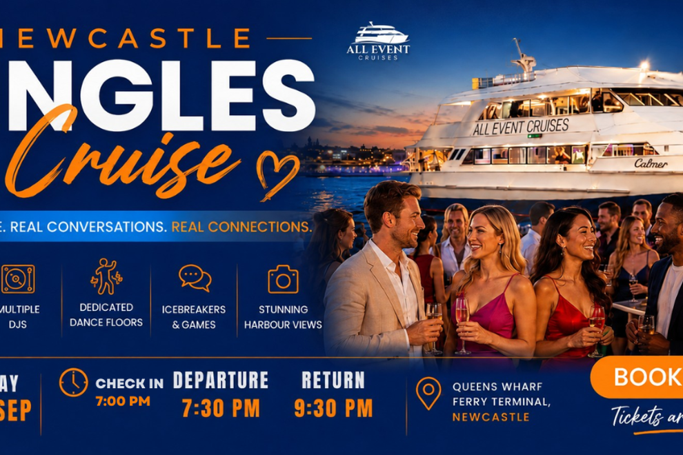 Newcastle Singles Cruise on the Harbour