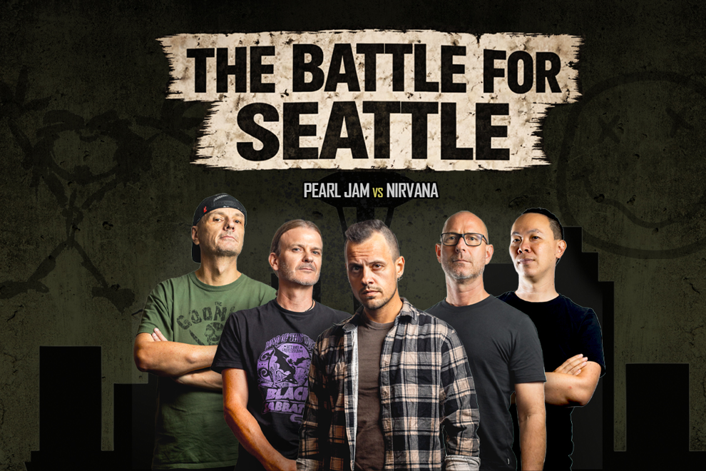 The Battle for Seattle featuring the Nirvana & Pearl Jam collection
