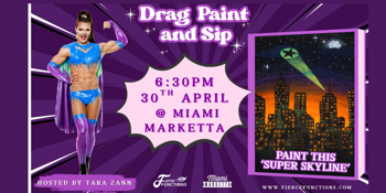Drag Paint and Sip - Super Skyline