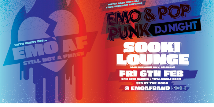 EMO & POP PUNK DJ NIGHT