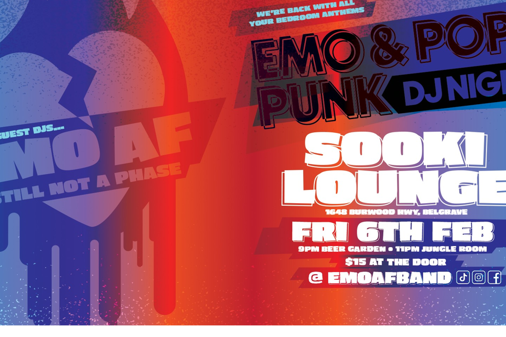 EMO & POP PUNK DJ NIGHT