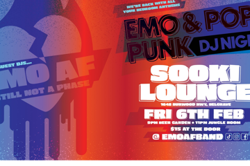 EMO & POP PUNK DJ NIGHT