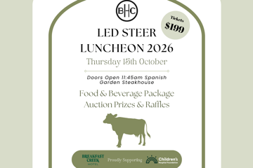 Breakfast Creek Hotel's Annual Led Steer Luncheon 2026