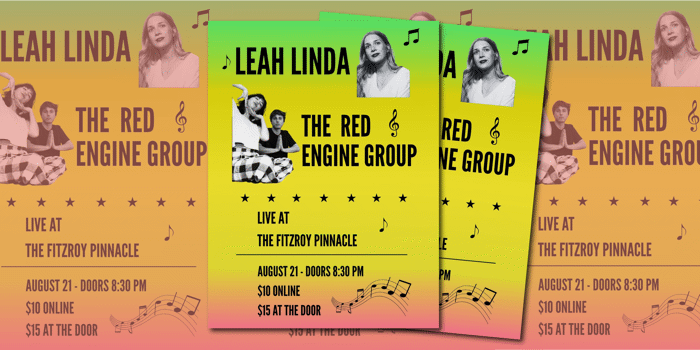 Leah Linda and The Red Engine Group at The Fitzroy Pinnacle