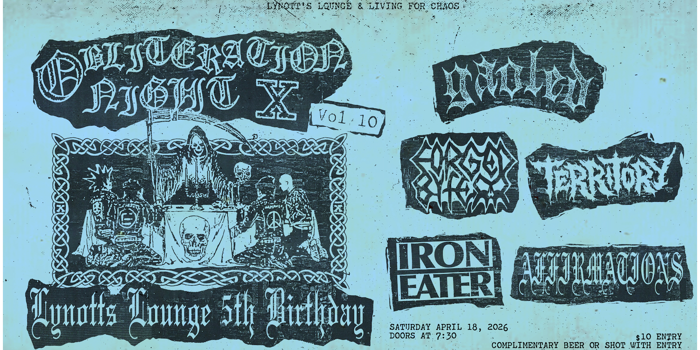5 Years of Lynott's X Obliteration Night #10