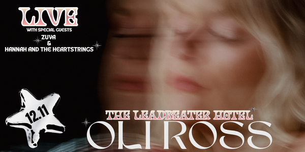 Oli Ross live at Leady Upstairs - Concert poster