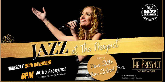 Renae Suttie & The New School Jazz Trio at The Presynct