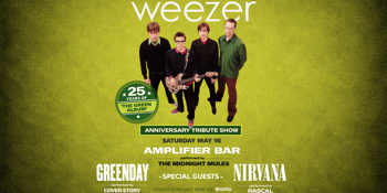 WEEZER ‘The Green Album’ 25 Year Anniversary Tribute Show w/ Nirvana & Green Day Tributes | Amplifier Bar, Perth City