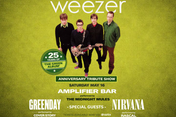 WEEZER ‘The Green Album’ 25 Year Anniversary Tribute Show w/ Nirvana & Green Day Tributes | Amplifier Bar, Perth City
