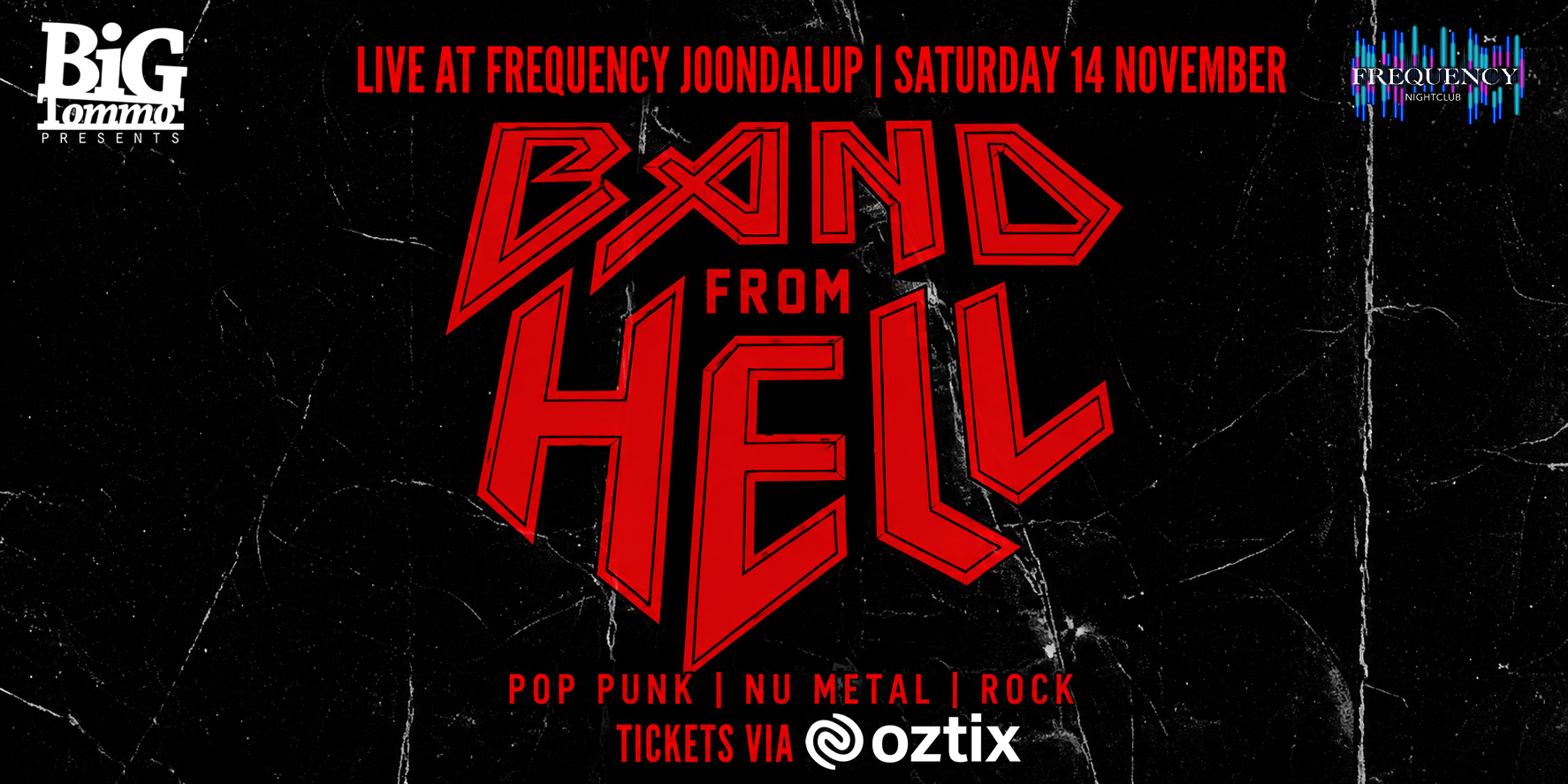 BAND FROM HELL - Live @ Frequency Nightclub JOONDALUP