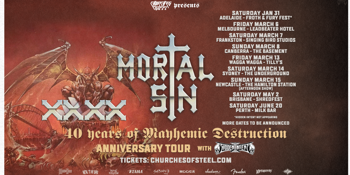 MORTAL SIN - 40 Years of Mayhemic Destruction Tour