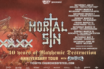 MORTAL SIN - 40 Years of Mayhemic Destruction Tour