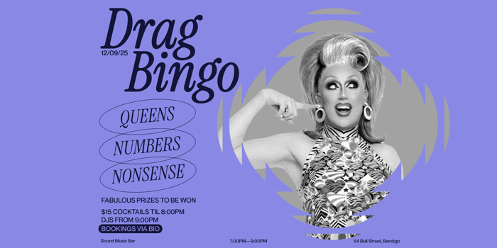 Drag Bingo - Bendigo, 12/09/2025