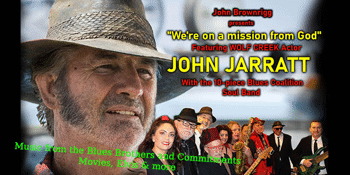 Wolf Creek star JOHN JARRATT & his 10-piece Blues Collective Soul Band