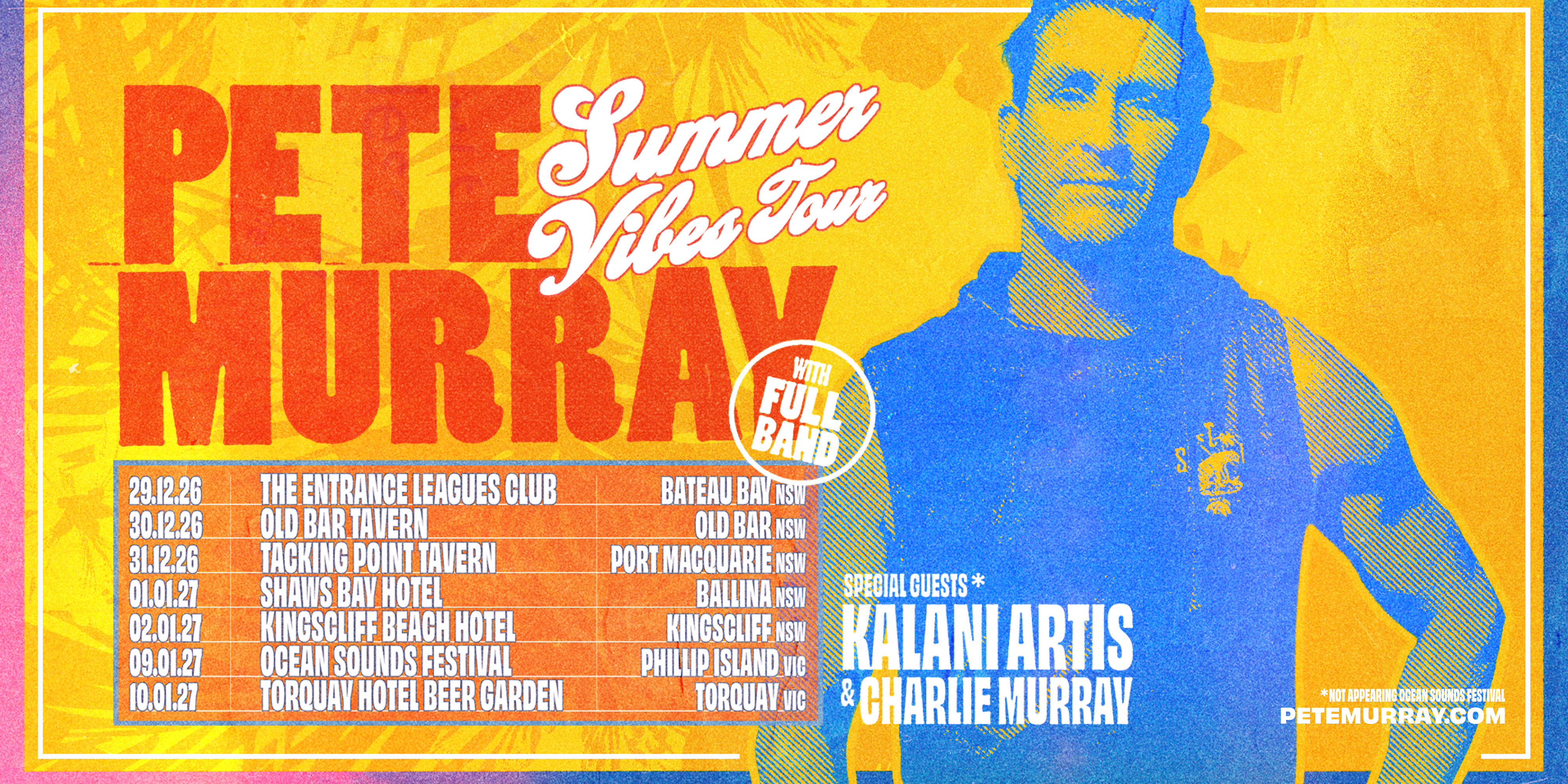 Pete Murray (Beer Garden Performance) 18+