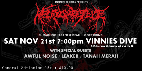 The Nori Roll Glory Hole w/ Necrospective, Awful Noise, Leaker & Tanah Merah