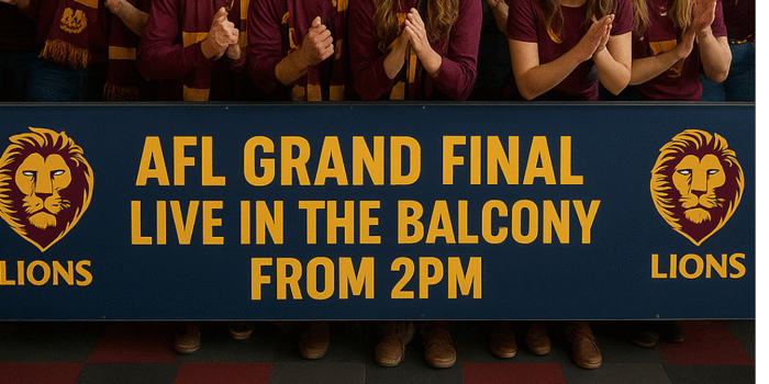 AFL Grand Final upstairs on the Balcony