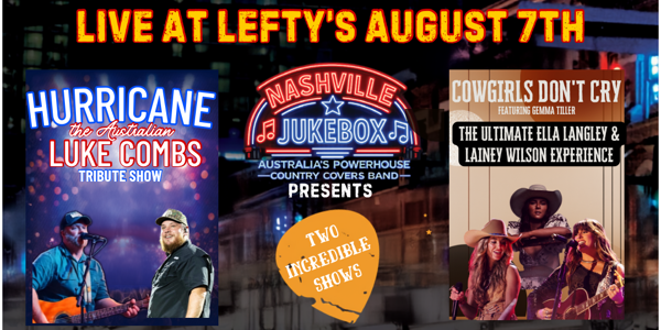 The Nashville Jukebox Presents HURRICANE + COWGIRLS DON'T CRY live at The Fortitude Music Hall - Concert poster