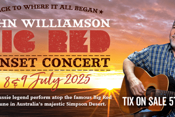 John Williamson Big Red Sunset Concert 2025